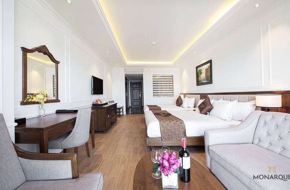 越南岘港海边三个字的酒店,越南旅游旅宿单人间