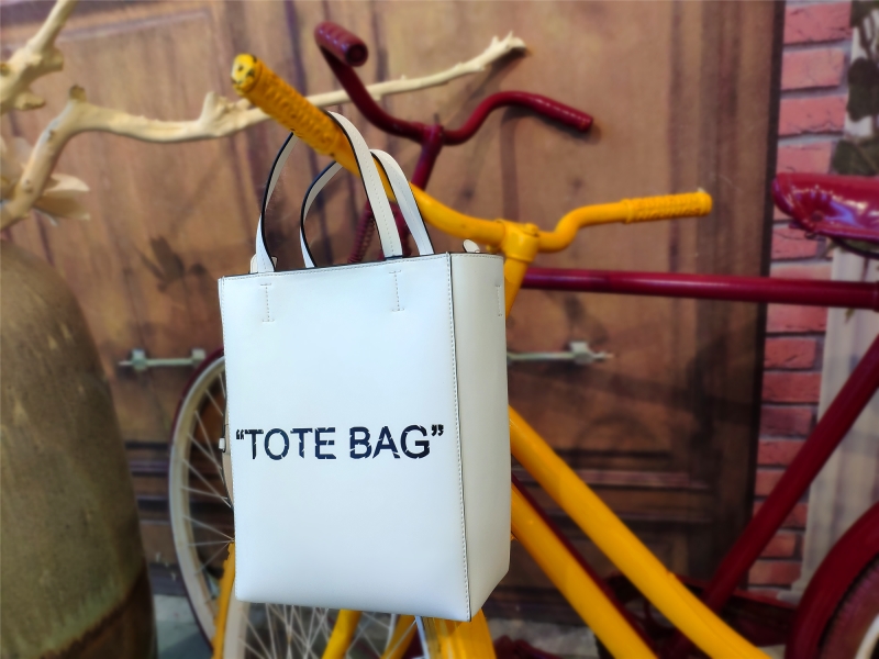 COACH蓝色字母托特包,迷你款托特包