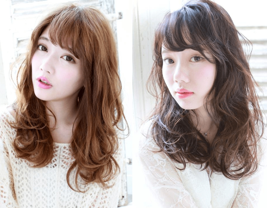 40-45岁显年轻的发型中长烫发,45岁女人发型短发烫发带刘海