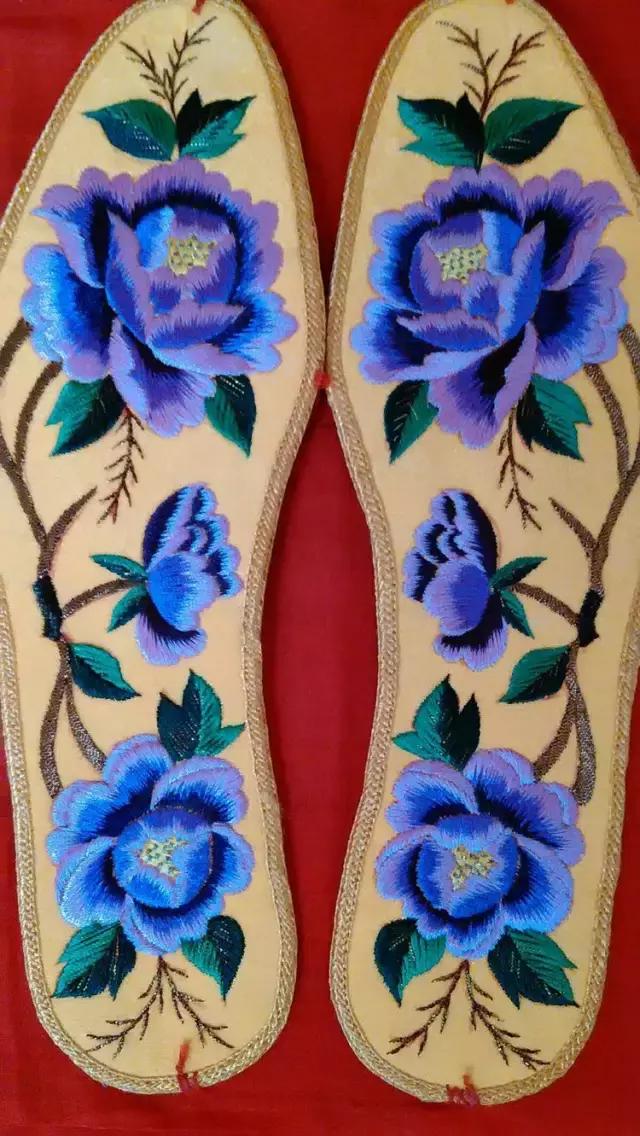 刺绣鞋垫图案大全图解,刺绣各种鞋垫图案