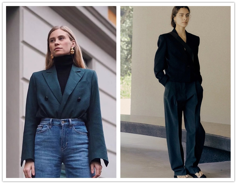 西装外套又长又宽怎么穿,西装外套怎么选越短越时髦