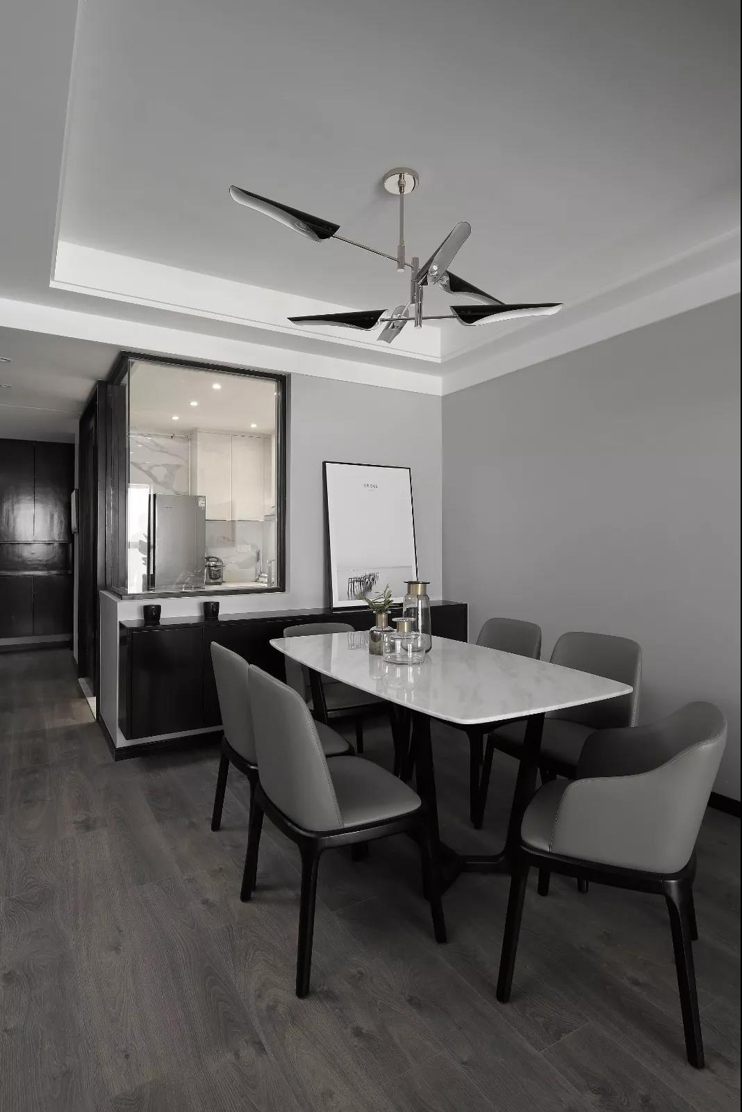 黑白灰风格全屋效果,轻奢全屋黑白灰装修