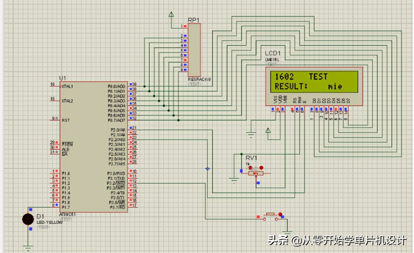 51单片机lcd1602显示中文怎么设置,51单片机1602液晶显示程序介绍