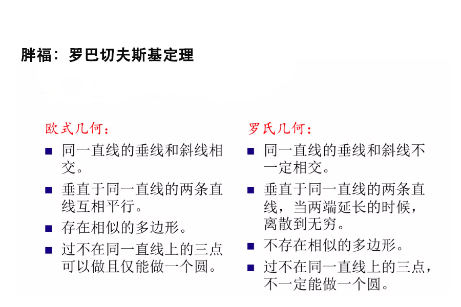 非欧几何的意义,非欧几何到底讲的什么