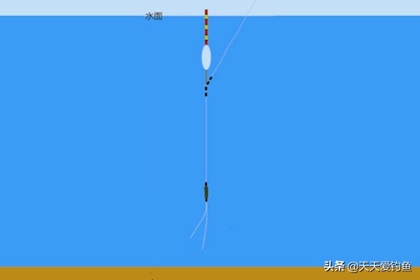 钓鱼最简单调漂最佳方法大全,矶竿滑漂挂蚯蚓钓鱼调漂视频教程