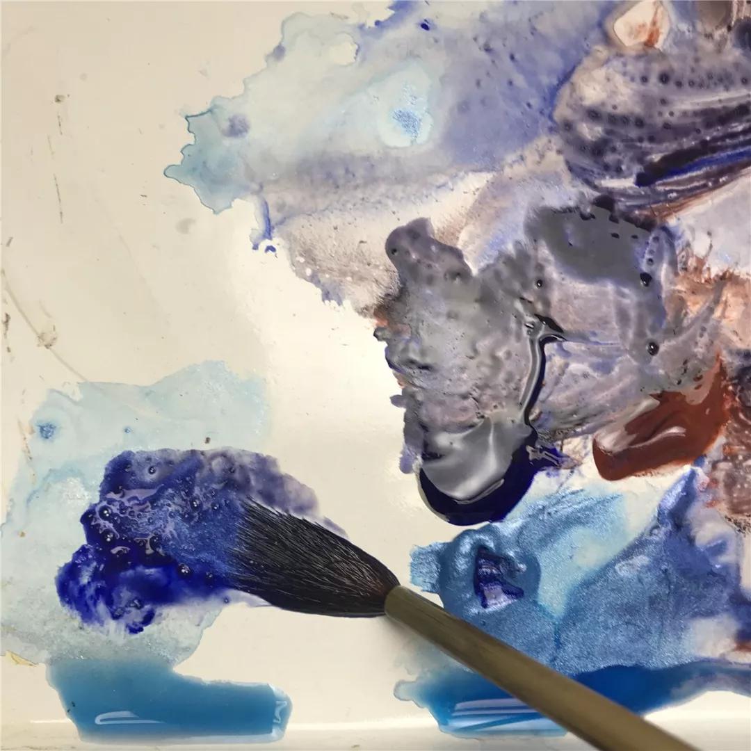 100幅风景写生水粉画教程,如何画雪景图水彩画教程