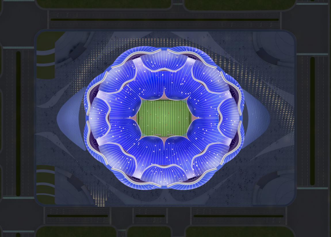 最美足球场高清图,广州恒大专业足球场造型