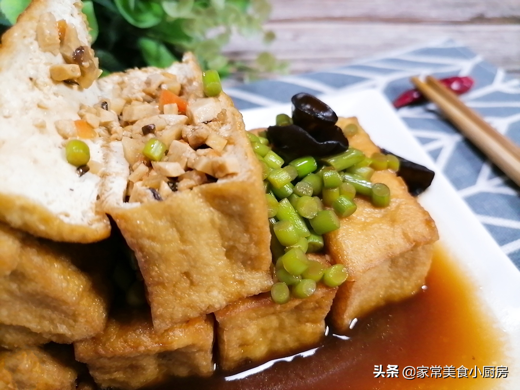 博山民间传统美食,山东传统名菜博山豆腐箱子