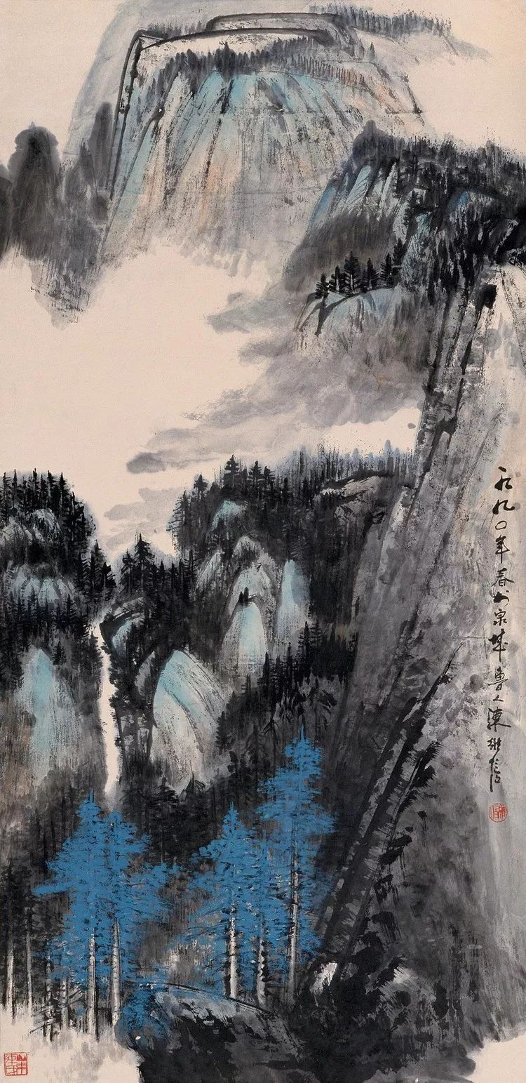 陈继儒山水画作品欣赏,陈良宗山水画作品欣赏