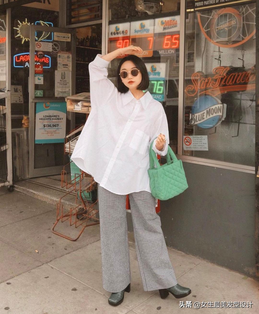 禁欲系夏季衬衫搭配,傲娇的四月春夏衬衣搭配