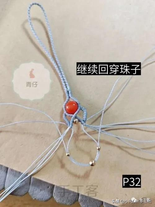 简单易学的手机链制作教程,手机链最新款教程