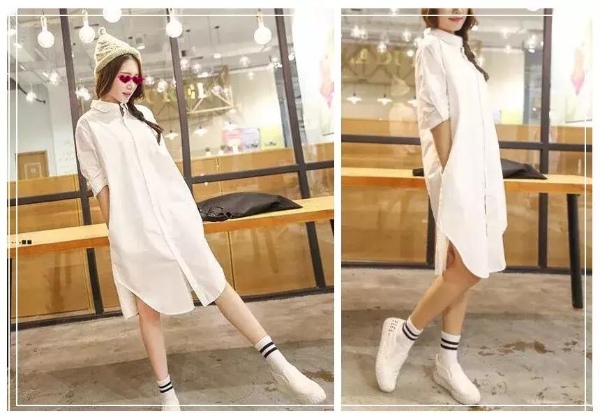 过膝长衬衣怎么搭配,长款格子衬衣女过膝超长怎么搭配