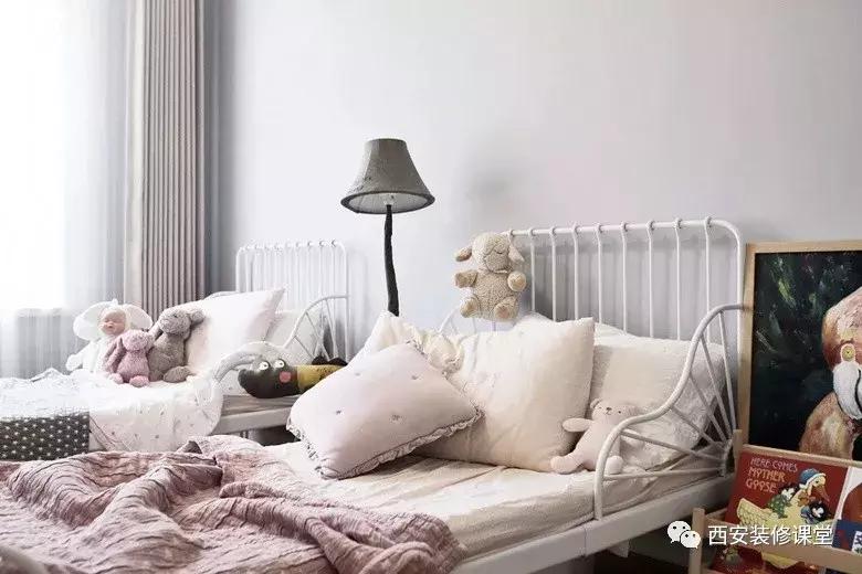 两个宝宝卧室两张单独床,两个女儿房间怎么放两张独立的床