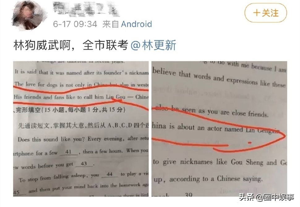 林狗为什么是林更新,林狗林更新怎么来的