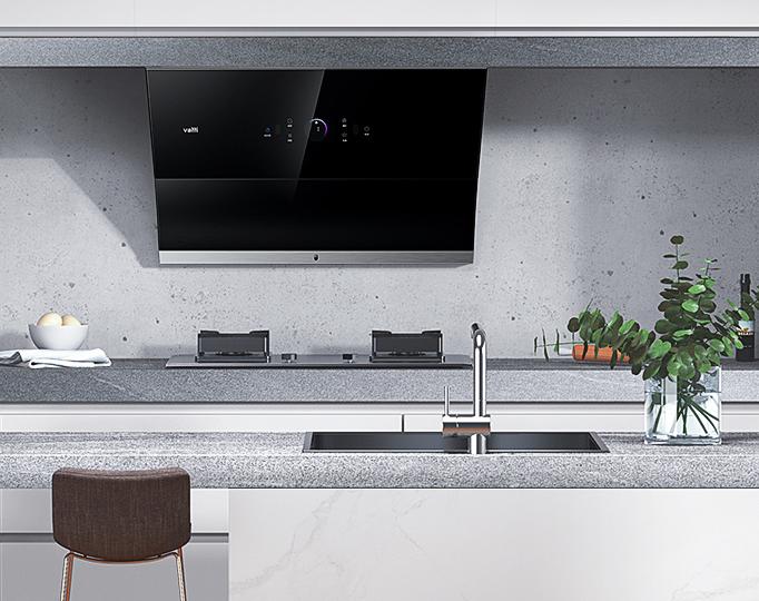 厨房抽油烟机黑科技,油烟机智洗功能