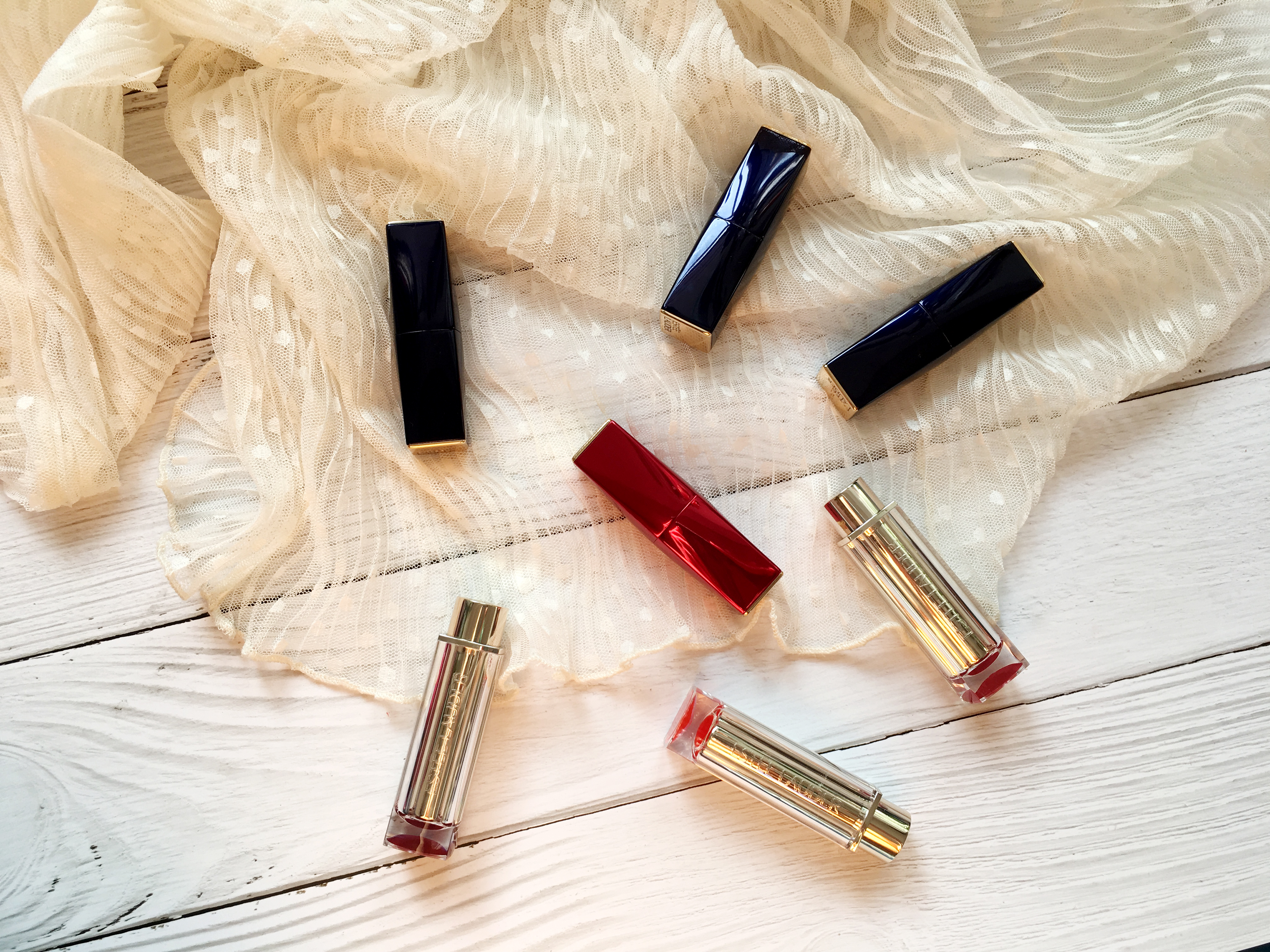 你会选哪支?超高性价比专柜品牌口红试色分享雅诗兰黛唇膏试色