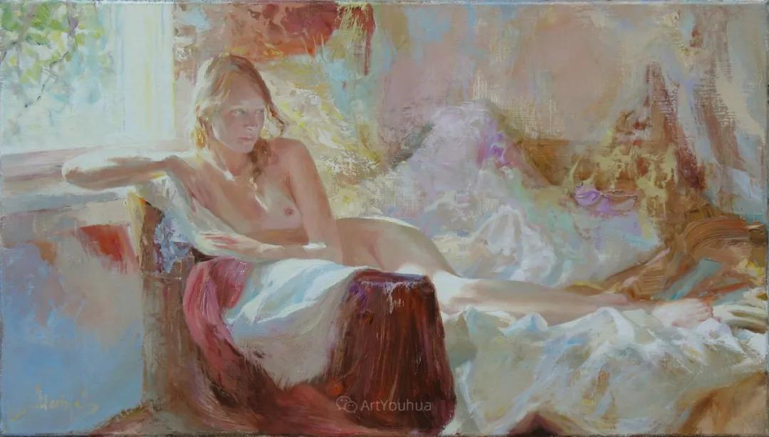 俄罗斯的女画家画的唯美油画,俄罗斯女画家油画视频
