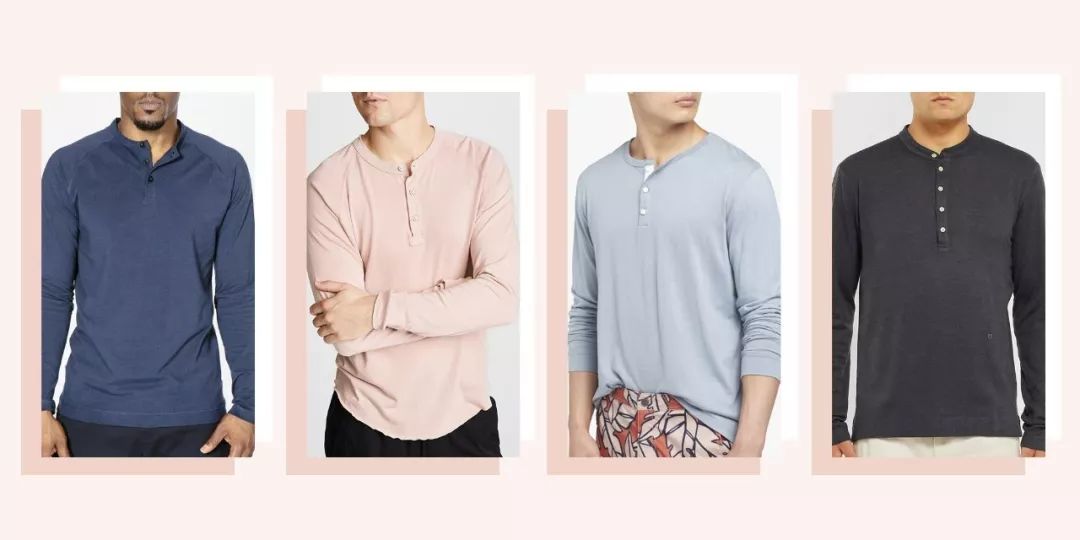 油腻变有型只需这件亨利衫,夏季复古亨利衫