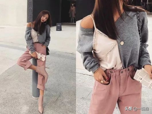 日系温柔风针织衫怎么搭配,日系优雅大方的针织衫穿搭