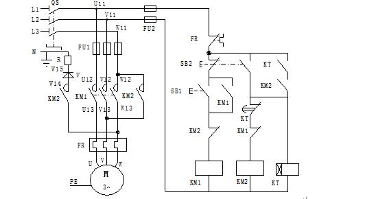 电动机反接制动控制线路工作过程,三相电动机制动电路