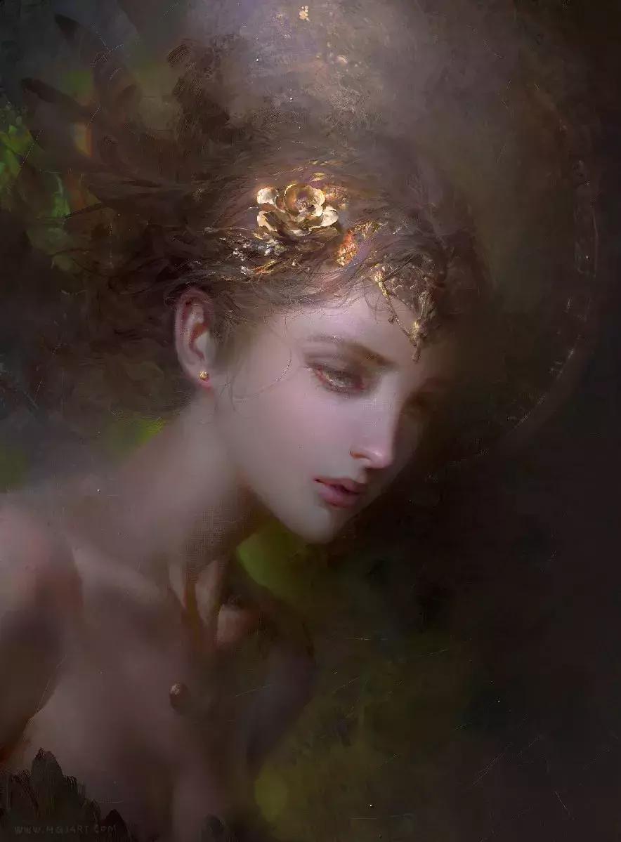 他的手绘原画太牛了,笔下美*欲人**欲飘仙,色调与笔感美煞无数网友