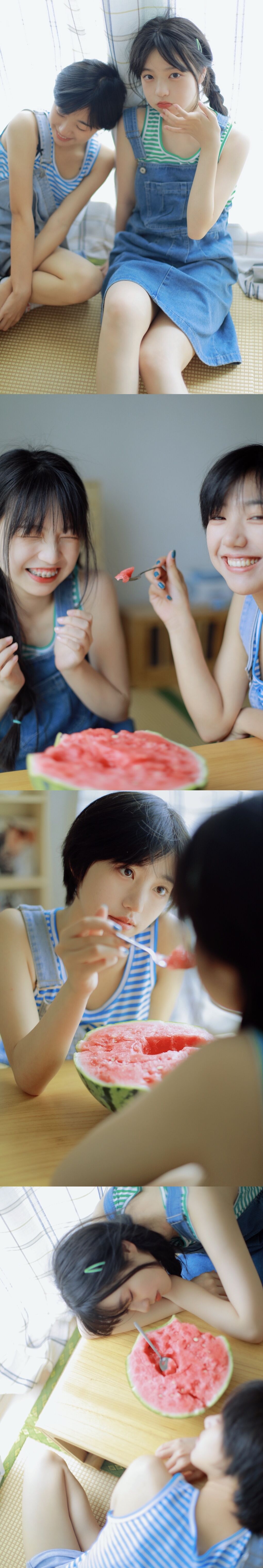 甜美少女丨今天有你，西瓜都变得特别甜