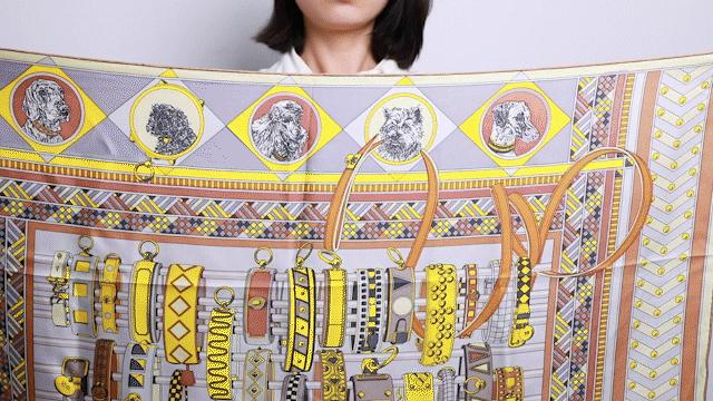 丝巾的气质系法,一条小小的丝巾可以点缀你的气质