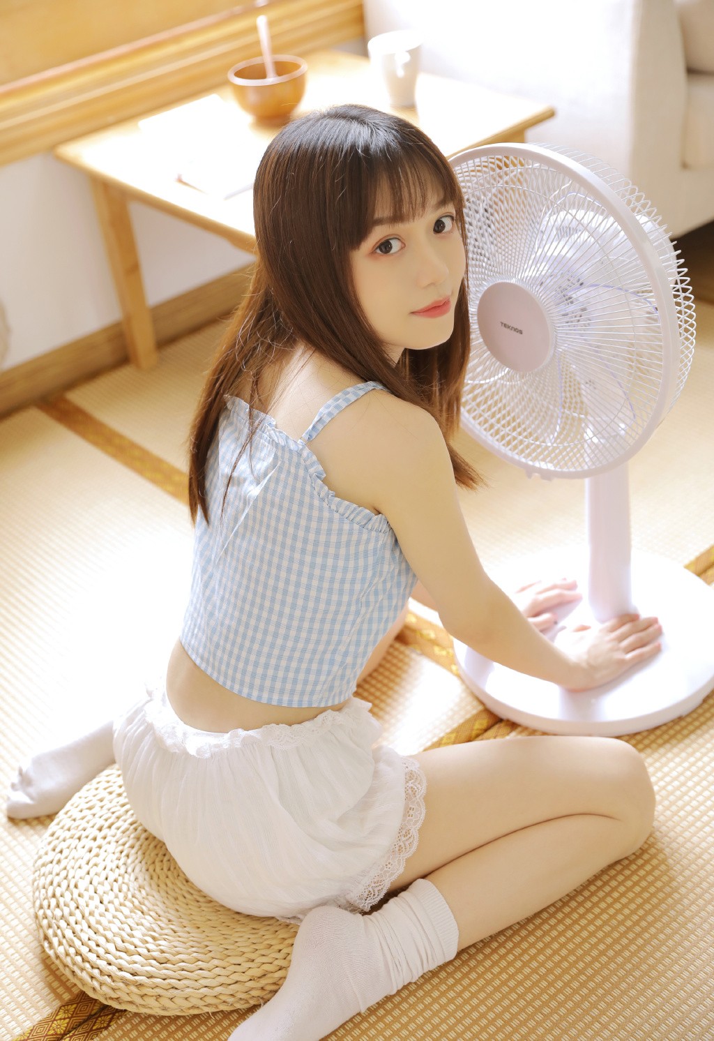 夏日元气少女日系写真照,日系元气美少女清新居家写真