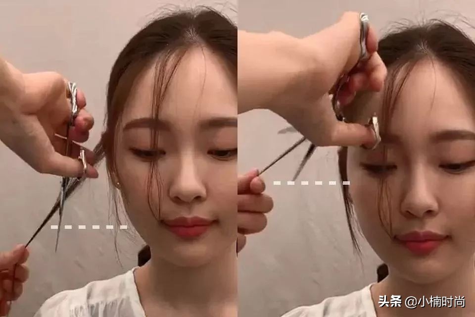 如何自己剪出修饰发际线的教程,发际线美容手法