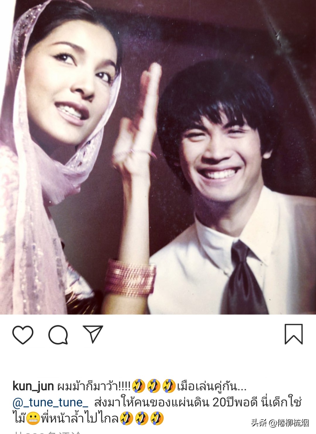 泰星Ken太太分享两人定情剧照，感叹时光流逝，Kob被传将生第三胎