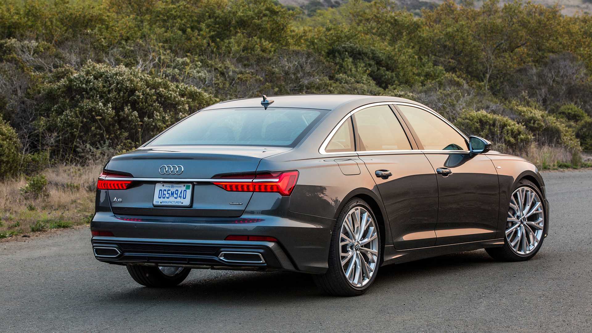 奥迪a63.0t加速测试2021黑色,奥迪a6新款3.0t加速视频