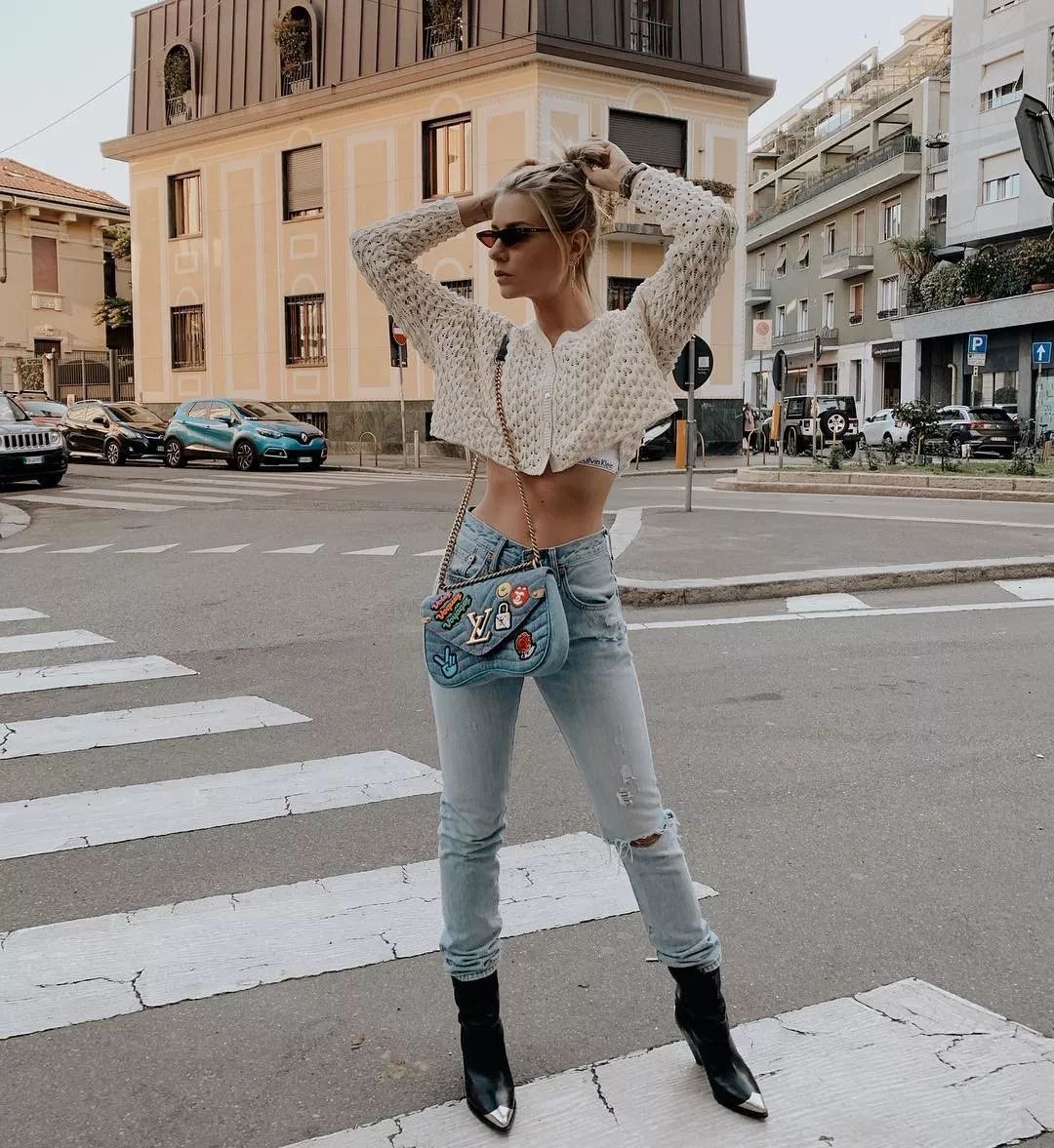 宽松针织衫慵懒薄款初秋破洞,慵懒风针织衫搭配