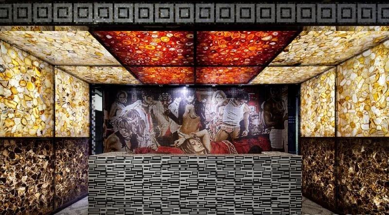 马赛克拼花图案大全简单又好看,昆明石材马赛克水刀拼花