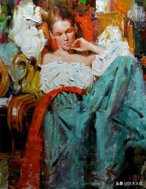 美国当代艺术家彼得亚当斯油画,美国画家凯文麦克弗森风景油画