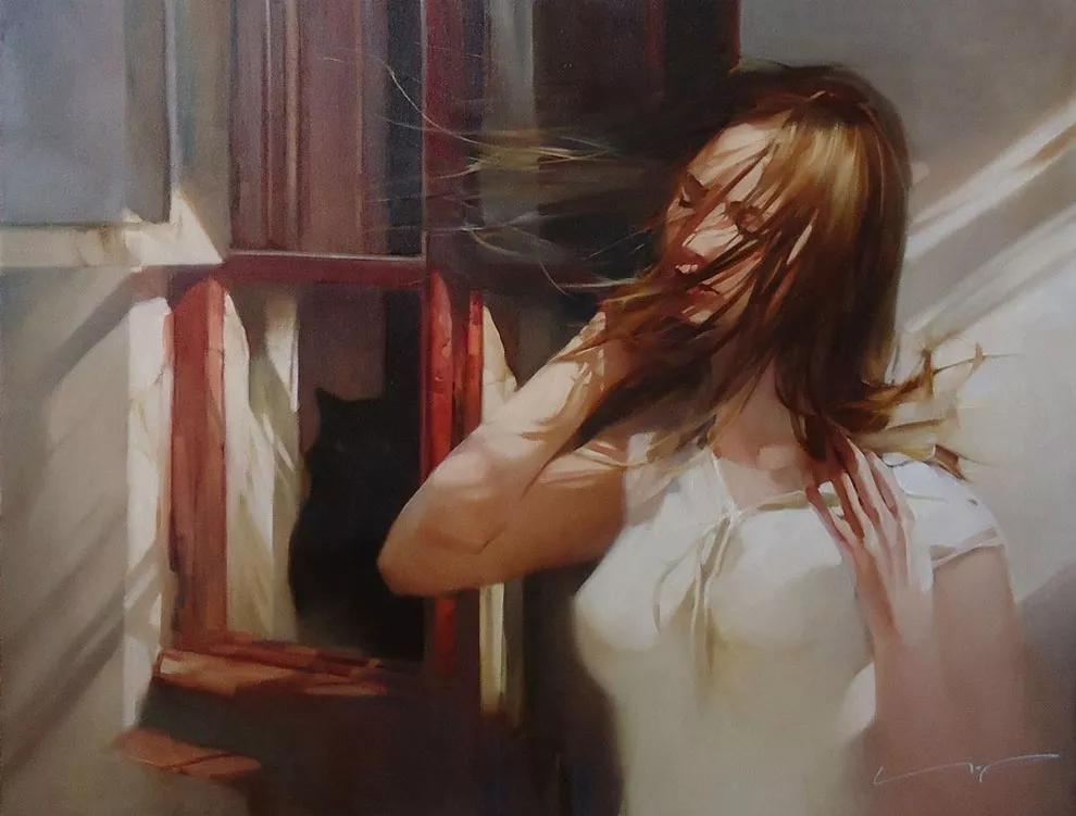 俄罗斯画家维克多风景油画,俄罗斯画家希施金的森林油画