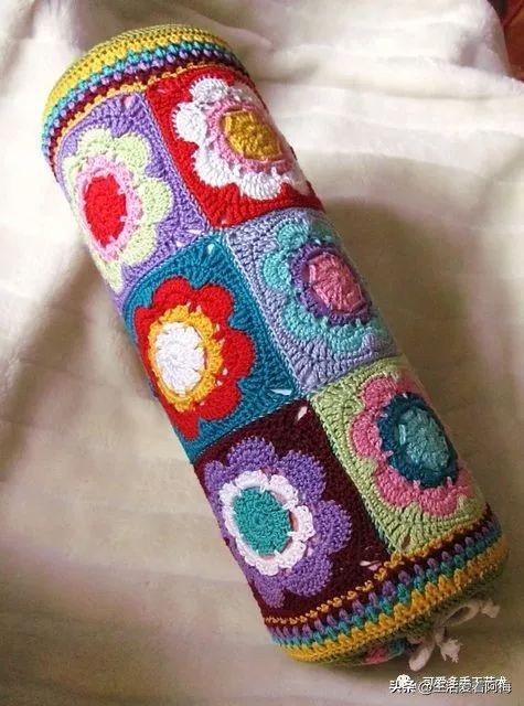 独一无二的抱枕套钩织教程,枕头套毛线钩织教程视频