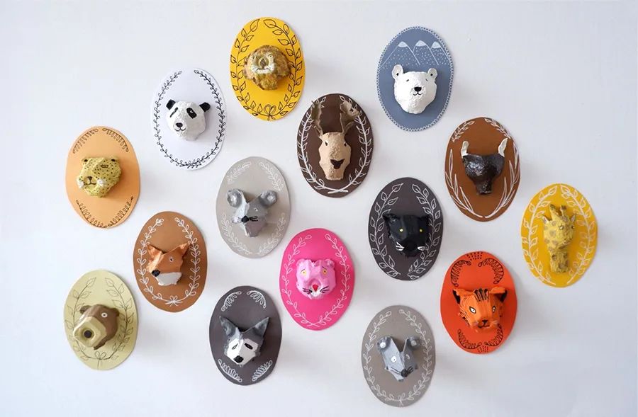 小学生变废为宝的手工画,儿童画创意画可爱的小兔子