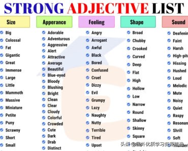 英语形容词的用法归纳总结,英语语法中名词的用法