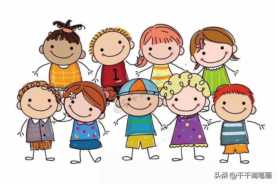 人物创意简笔画儿童,家长特色简笔画