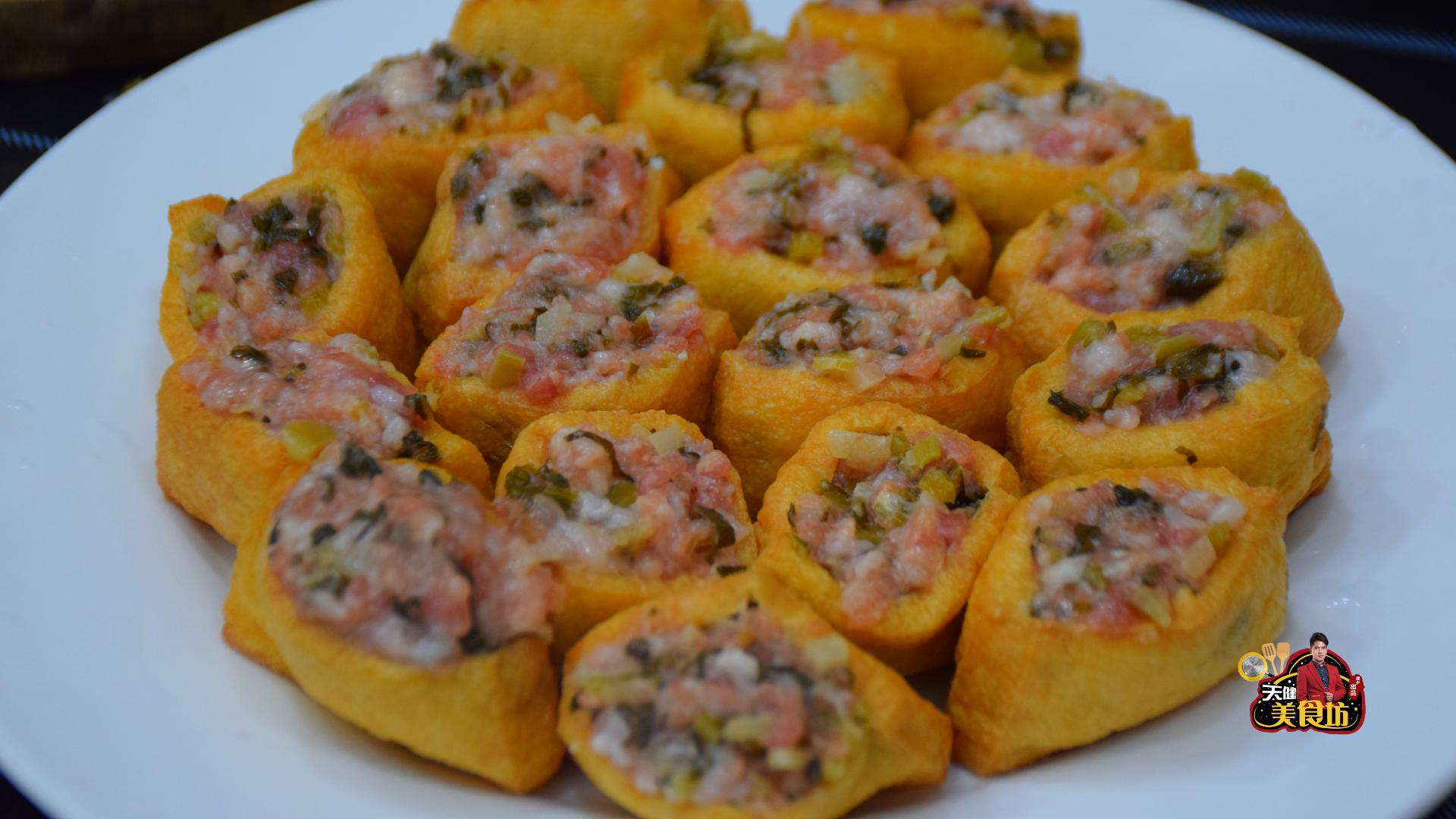 正宗广东豆腐酿的做法视频,广东客家酿豆腐配方教程