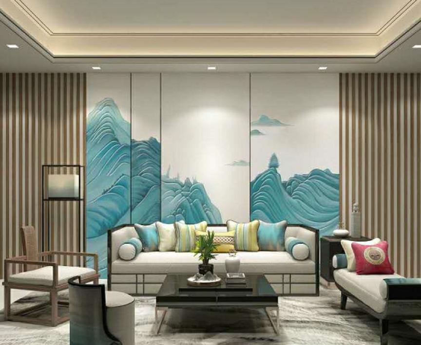 皮雕墙面做法,皮雕上墙设计方法