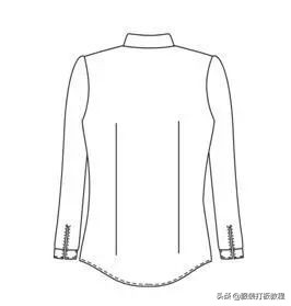 长袖衬衫裁剪教程来了,简单衬衫制版图