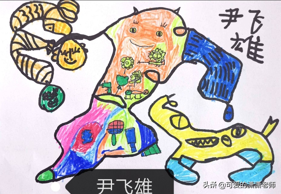 各种各样的线条图案大班,神奇的线条美术大班作品图片