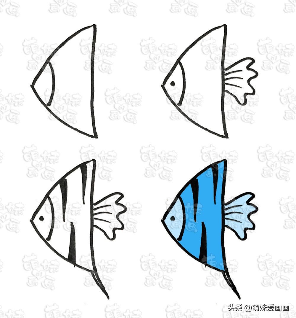 春节小朋友的简笔画怎么画好看,简笔画年年有余小孩