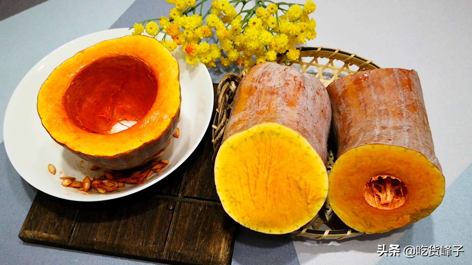 切开南瓜吃不完怎么储存,南瓜切开后不挖瓜瓤怎么保存