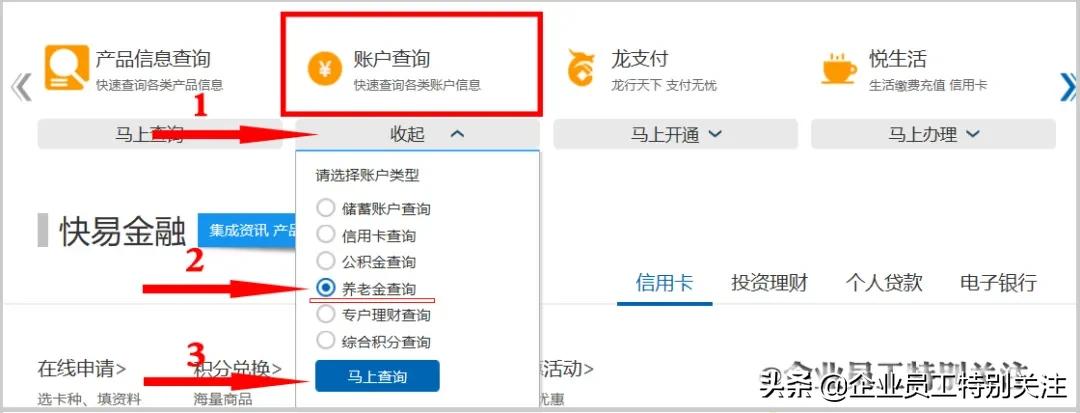 企业年金自助查询方法,企业年金个人查询官网农业银行