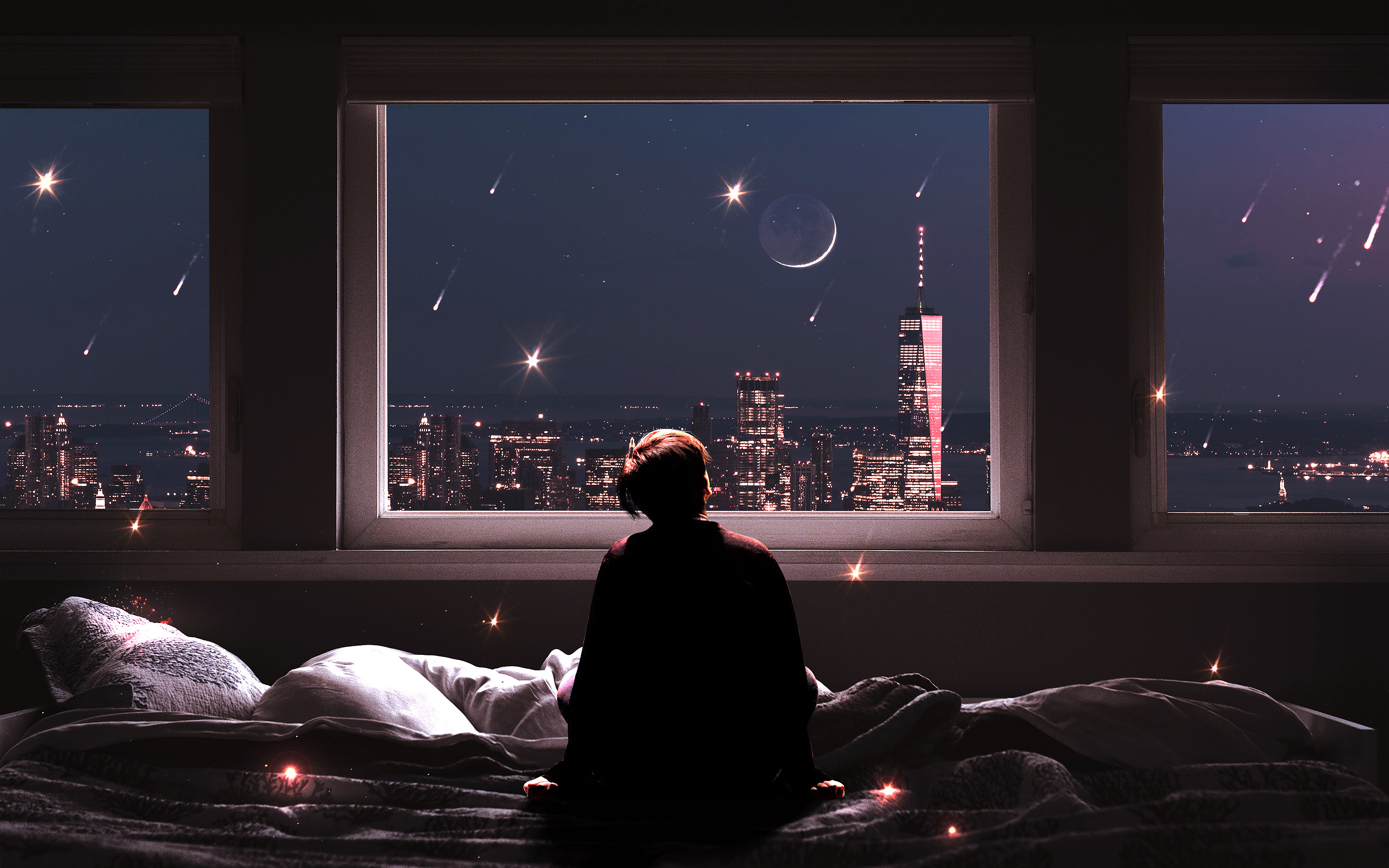 桌面壁纸中国风动漫剑客美女,电脑桌面壁纸动漫狐狸高清全屏