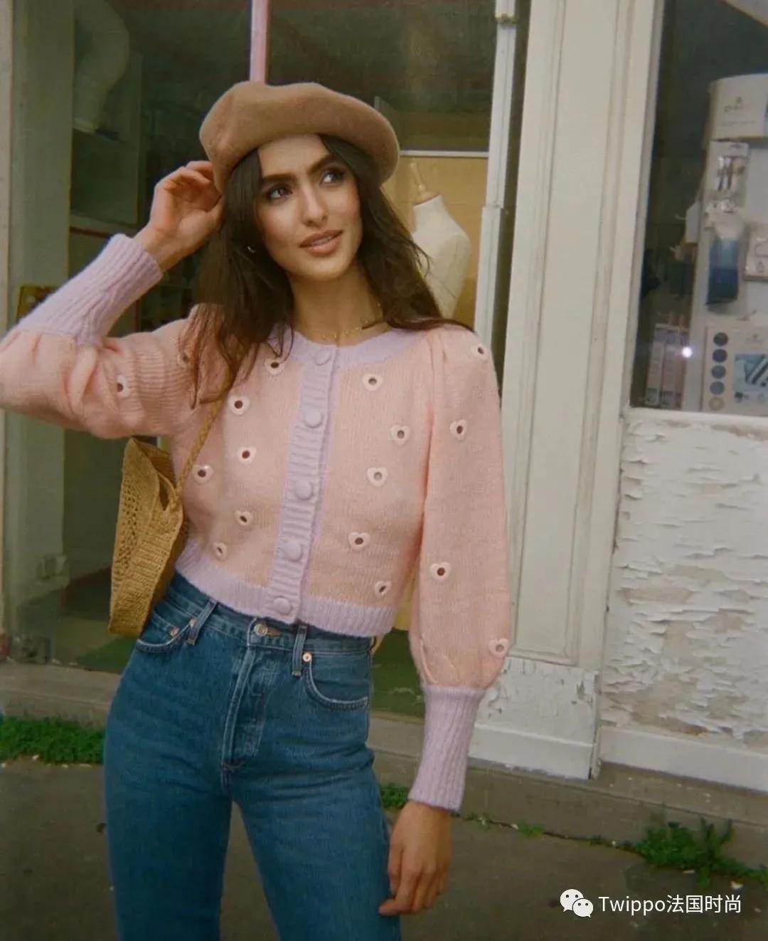 法式小众高级感小衫套装,超级好看的法式小衫