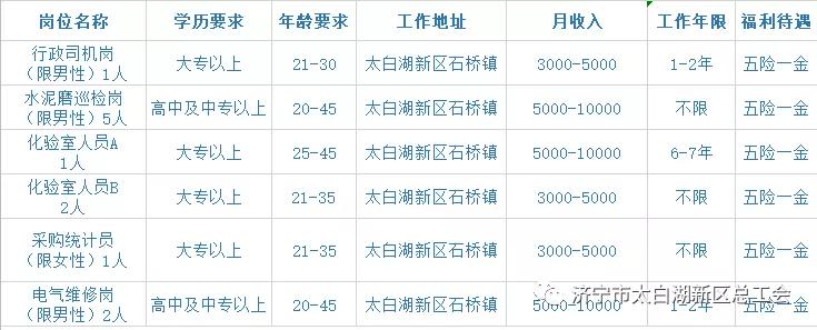 春风行动网上招聘,太白湖新区招聘