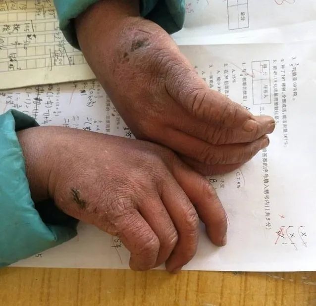 7岁女童案板下学习一个月走红,湖北7岁女孩躲菜市场案板下上课